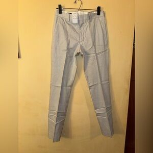 J Crew Men’s Ludlow Slim Cotton Blue/White Pants, 28x32